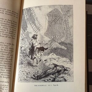 Don Quixote Volume 1 (Ormsby, Illustrated) – Thomas Y. Crowell – Antique HC